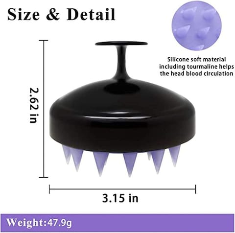 Hair Scalp Massager Shampoo Brush with Soft Silicone Head Massager ,Care for The Scalp, Exfoliate and Remove