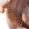 Huachi Wet Hair Brush Bamboo Detangling Brush Natural Wooden Paddle Organic Brush For Women Men Kids Scalp Massage Anti-Static, Reducing Hair Breakage Adding Shine