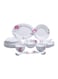 Royalford 45-Piece Melamine Dinner Set White