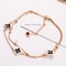Aiwanto Two Layer Anklet Rose Gold Ankle Chain for Girl&#39;s