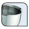Tefal G6 Intuition Stew Pot With Lid Silver 24cm