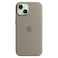 Apple Silicone Case Cover With MagSafe For iPhone 15 Clay