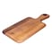 BILLI&reg; Wooden Chopping Board with Handle - Acacia Wood Pizza Peel/Cutting Board/Serving Tray, Pizza Paddle, Brown 32 X 15 X2Cm
