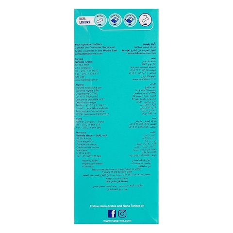 Nana Daily Fresh Panty Liners Long 52 Count