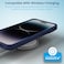 Remson Mag-X Magnetic Hybrid Protective Silicone Case Military Grade Protection Compatible For iPhone 14 Pro, (Blue)