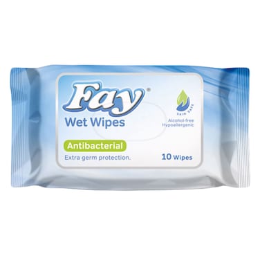 Fay Antibacterial Wet Wipes 10S