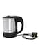 Geepas Travel Electric Kettle 0.5 L 1000 W Gk175N Silver/Black