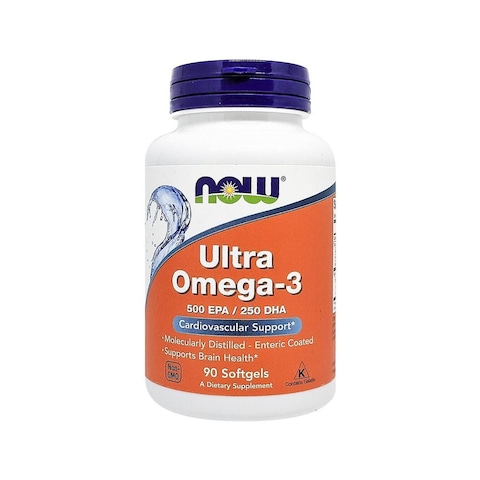 Now Foods Omega-3 Enteric Coated 90 Softgels