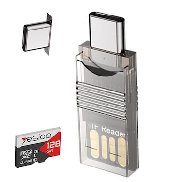 Yesido GS21 2-in-1 Type-C/USB Plug TF Memory Card Reader