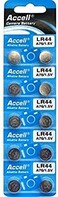 Generic Accell LR44/ A76/ 357/ AG13 1.5V Watch Batteries - 10 Pieces