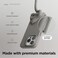 elago Magnetic Liquid Silicone for iPhone 15 PRO case cover compatible with MagSafe Shockproof - Medium Gray
