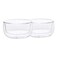 1CHASE&reg;️ Double Wall Borosilicate Salad, Pasta, Matcha, Rice, Soup Bowl, Hot And Cold Serving Bowls, Fruit Bowls, Set of 2 (300ML)&hellip;