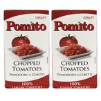 Buy Pomito Chopped Tomatoes 1kg Pack of 2 in UAE