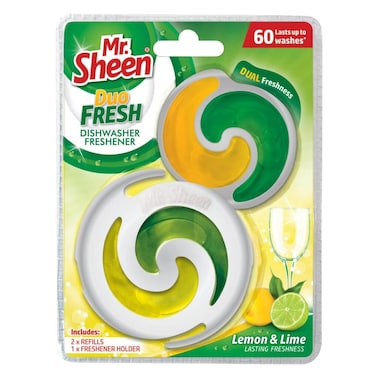 Mr Sheen Lemon And Lime Duo Fresh Dishwasher Freshener 60ml