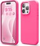 elago Liquid Silicone for iPhone 15 PRO case cover Full Body Protection, Shockproof, Slim, Anti-Scratch Soft Microfiber Lining - Ice Red