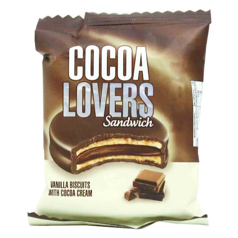 Cocoa Lovers Sandwich Vanilla Biscuits with Cocoa Cream