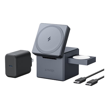 Anker 3-in-1 Wireless Cube Charger Black