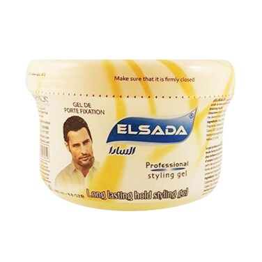 Elsada Professional Long Lasting Hold Hair Styling Gel Yellow 250ML