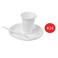 Disposable Plastic Plates + Cups + Forks X 24 Pieces