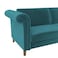 In House Serena 2 In 1 Sofabed Velvet Upholstered - Dark Turquoise