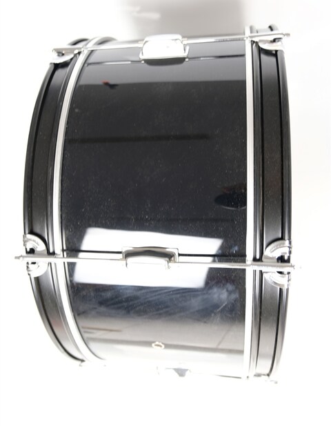 24-inch Black Bass Drum with Mallets - Professional Percussion Instrument by Mike Music