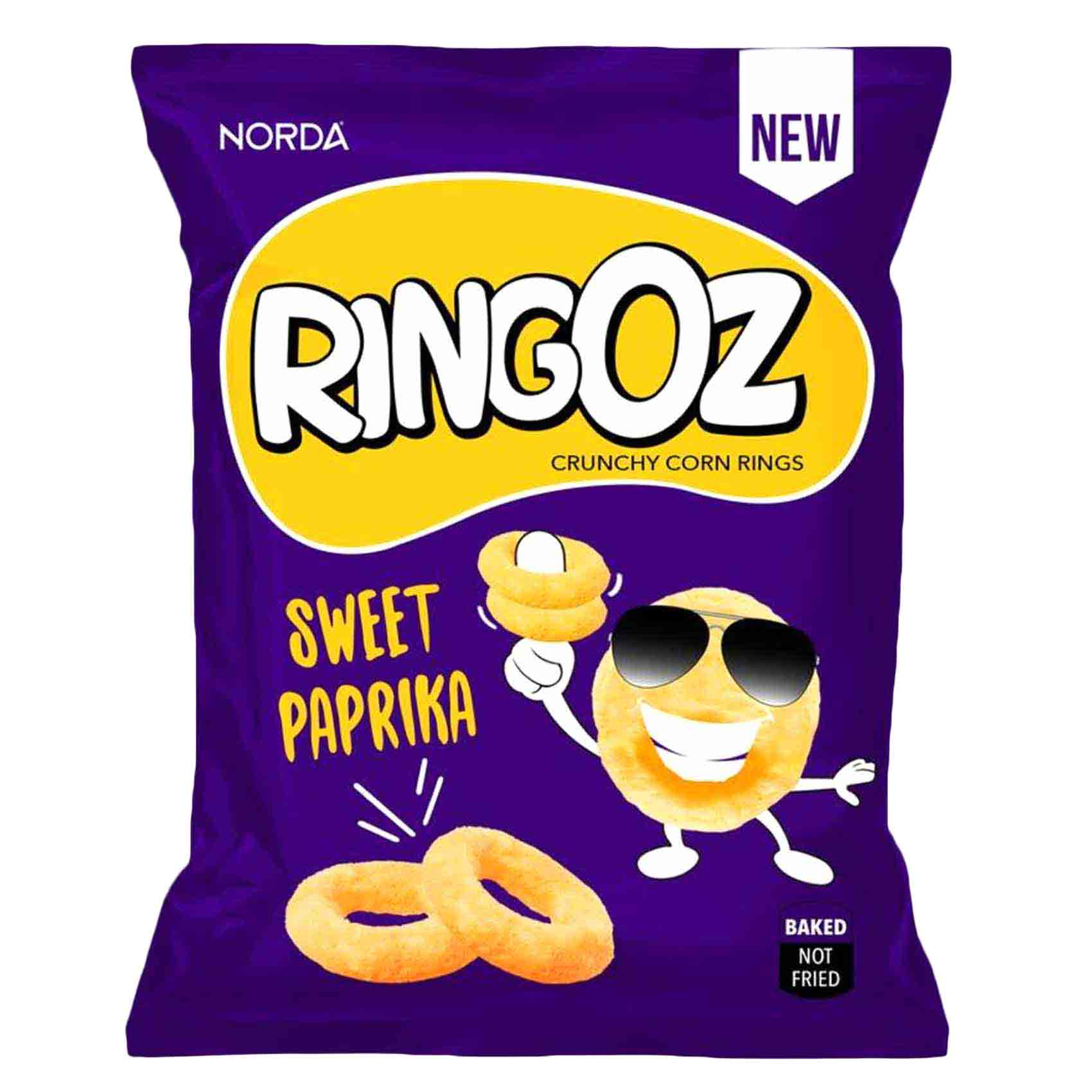 Norda Ringoz Sweet Paprika Crunchy Corn Rings 80g