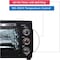 Nobel 35 Litres Electric Oven With 3 Knob Control &amp; 60 Minutes Timer With Bell, Rotisserie &amp; Inner Lamp, Heat Resistant Tempered Glass 1500W NEO36 Black