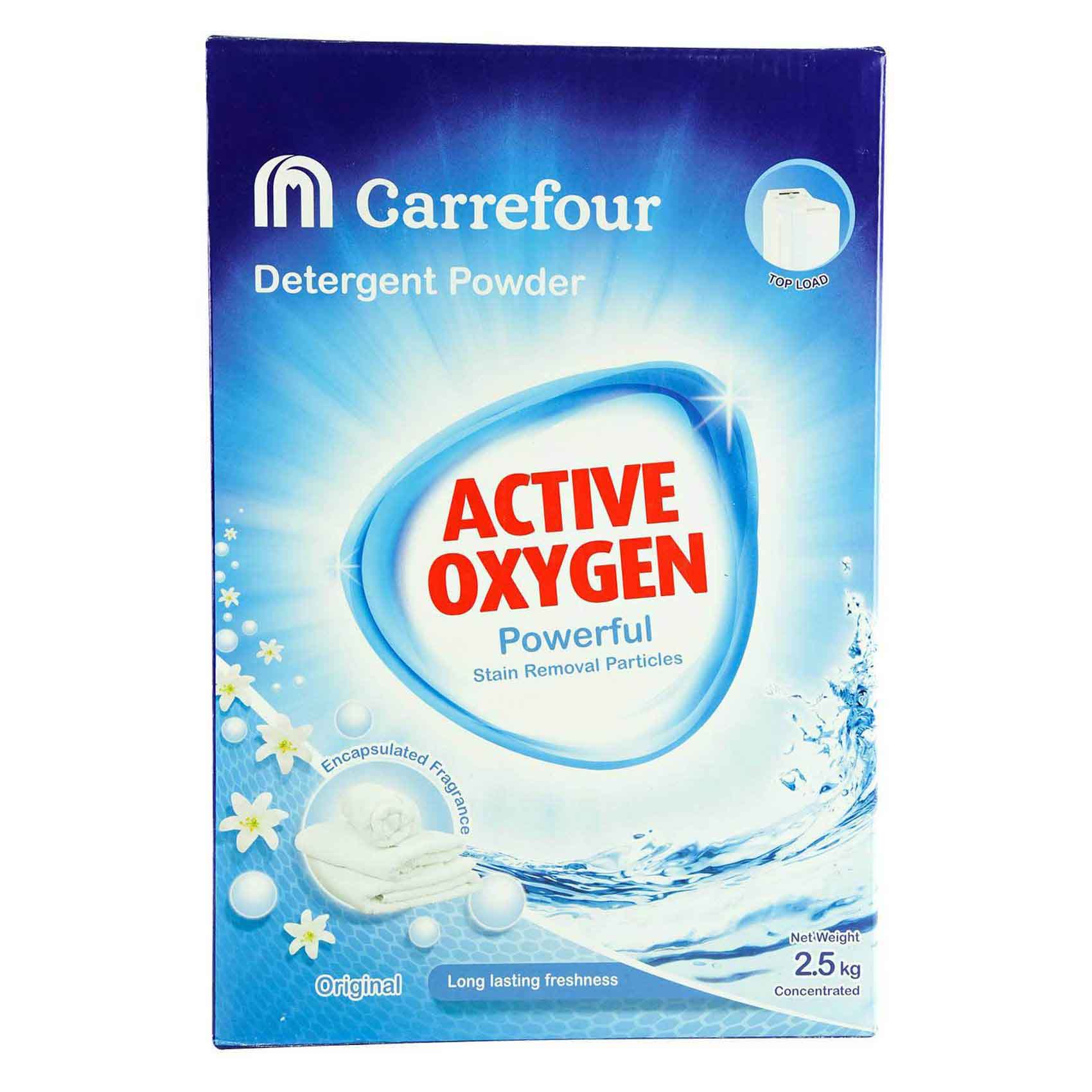 Carrefour Top Load Laundry Detergent Powder Original 2.5kg