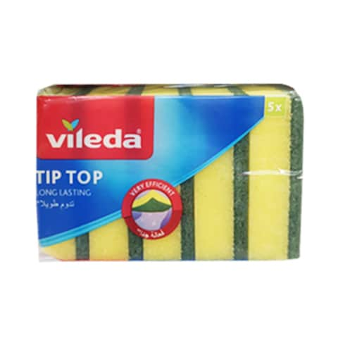 Vileda Tip Top Dish Sponge Scourer 5 Count