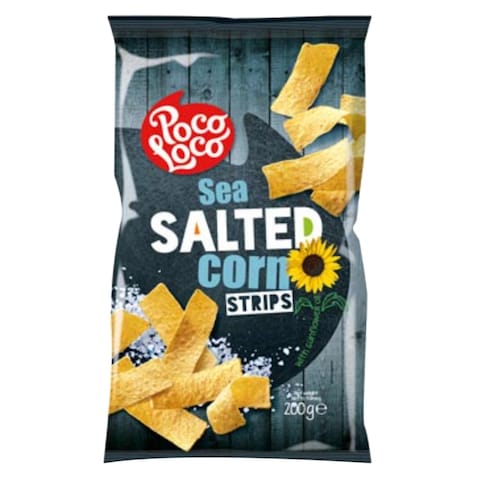 Poco Loco Sea Salted Corn Tortilla Strips 200g
