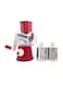 Generic - Multi-Functional Manual Chopper Silver/Red 25 x 23.5 x 11.5centimeter