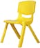 Rbwtoys Plastic Kids Chair, Durable And Lightweight, 40cm Height Seat, Indoor Or Outdoor Use For Boys Girls RW-17109, Yellow