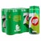 7Up Carbonated Soft Drink Cans 330ml Pack of 6