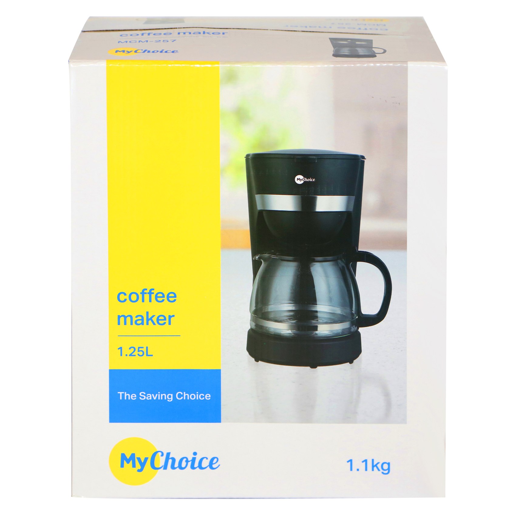 MyChoice Coffee Maker MCM-257 Black 1.25L 600W