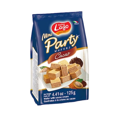 Lago Mini Party Wafers Cacao 125g
