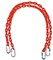 Rbwtoys Heavy Duty Swing Chains Pair Fully Coated 150cm With 4 Free Threaded Quick Links Water, Resistant Anti-Rust Iron Link RW-13135 (Red)