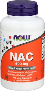 اشتري مكملات ناو ، NAC (N-Acetyl Cysteine) 600 ملغ مع سيلينيوم وموليبدينوم ، 100 كبسولة نباتية في الامارات