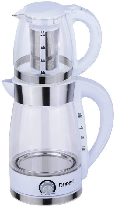 Buy ELECTRIC GLASS TEA MAKER WITH TEA POT CAPACITY 2 LITERS Online ...