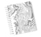 Loud Universe Hardcover Notebook Liquid Marble Liquid Black White Marble Spiral Notebook with Premium High Quality Paper A5 Size