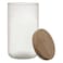 Cook' Concept Coloured Glass Jar with Bamboo Lid 1L