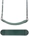 RBWTOYS Outdoor Swing Set with Round End Shape Seat and Colorful Chain.  Model RW-13137. Green