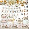 Heeton Woodland First Birthday Party Supplies Decorations Fox Balloon 1st One Banner Creatures Fawn Animal Friends Garland Backdrop Cake Cupcake Topper For Girl Boy