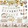 Heeton Woodland First Birthday Party Supplies Decorations Fox Balloon 1st One Banner Creatures Fawn Animal Friends Garland Backdrop Cake Cupcake Topper For Girl Boy
