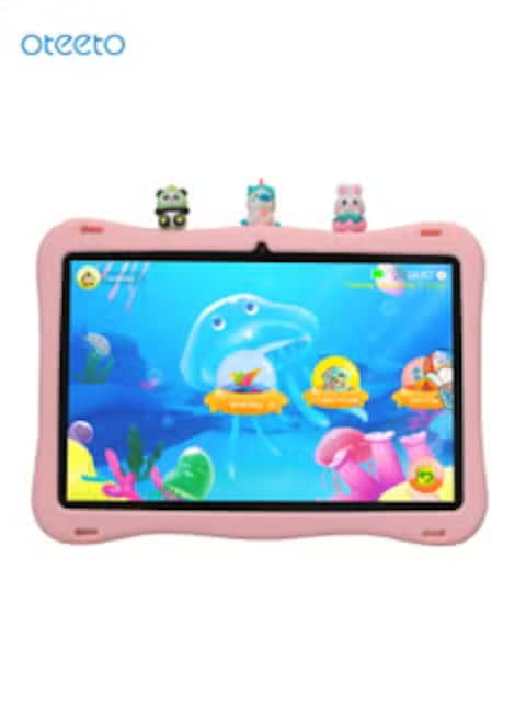 Oteeto TAB 10 Kids Tablet/10.1 Inch IPS/6GB RAM + 128GB ROM/5MP Front + 8 MP Rear Camera/Includes Sticker, Little Doll 5 pcs