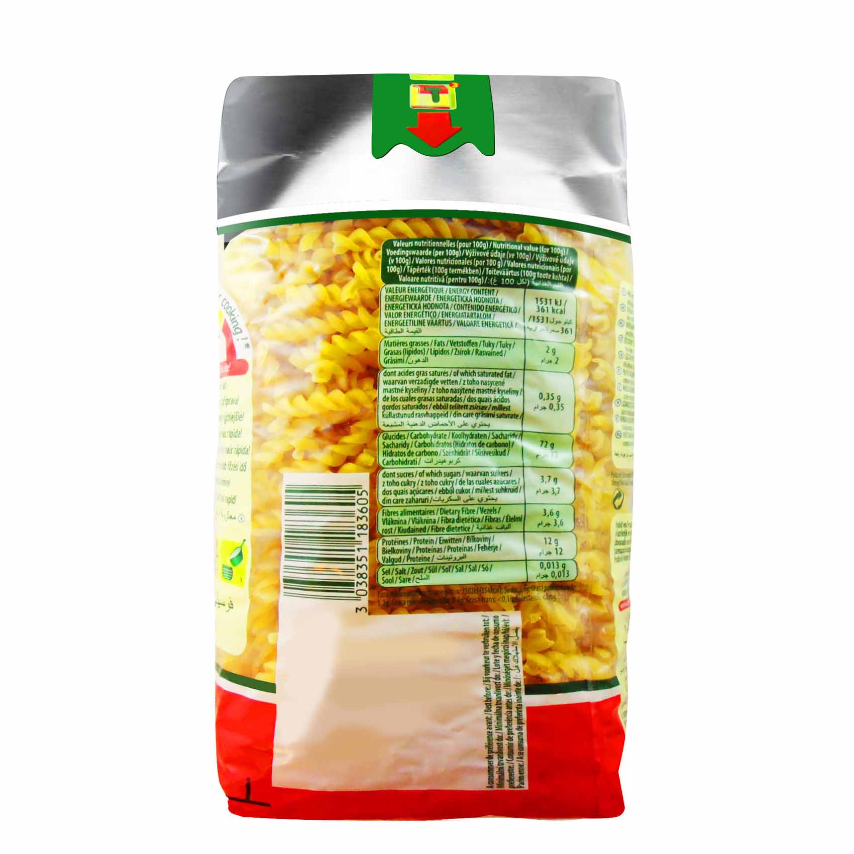 Panzani 3 Min Express Fusilli Pasta 500g