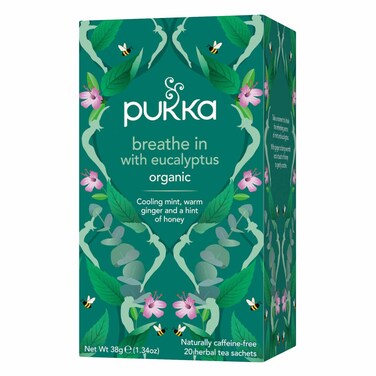 Pukka Breathe In With Eucalyptus Organic Herbal Tea Bags 38g (20 Pieces)
