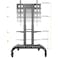 Mobile TV Cart TV Stand with Lockable Wheels for 32 to 70" Inch Plasma LCD LED Flat or Curved Screen TVs up to 100lbs - Height Adjustable (32-70 inch)