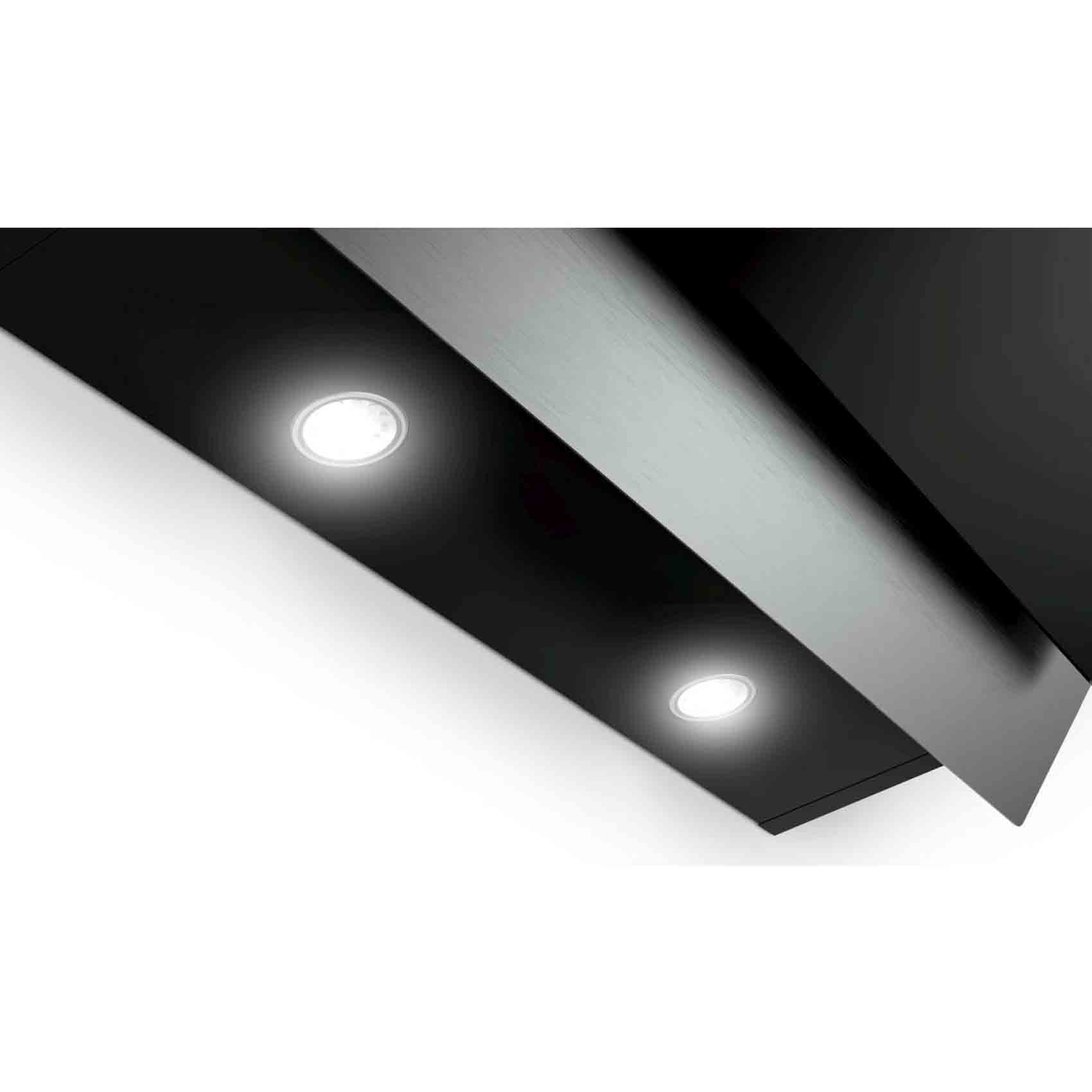 Bosch Serie 4 Wall-Mounted Cooker Hood 90 Cm, Clear Glass Black Printed, Min 1 Year Manufacturer Warranty