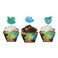 Ocean Party Cupcake Wrappers W/ Picks