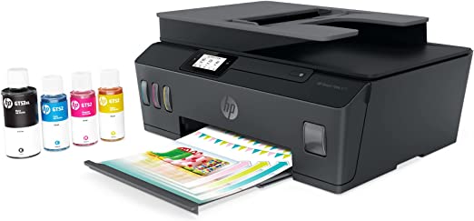 HP Smart Tank 615 Wireless, Print, Copy, Scan, Fax, Automated Document Feeder, All In One Printer, Print up to 18000 black or 8000 color pages - Black [Y0F71A]